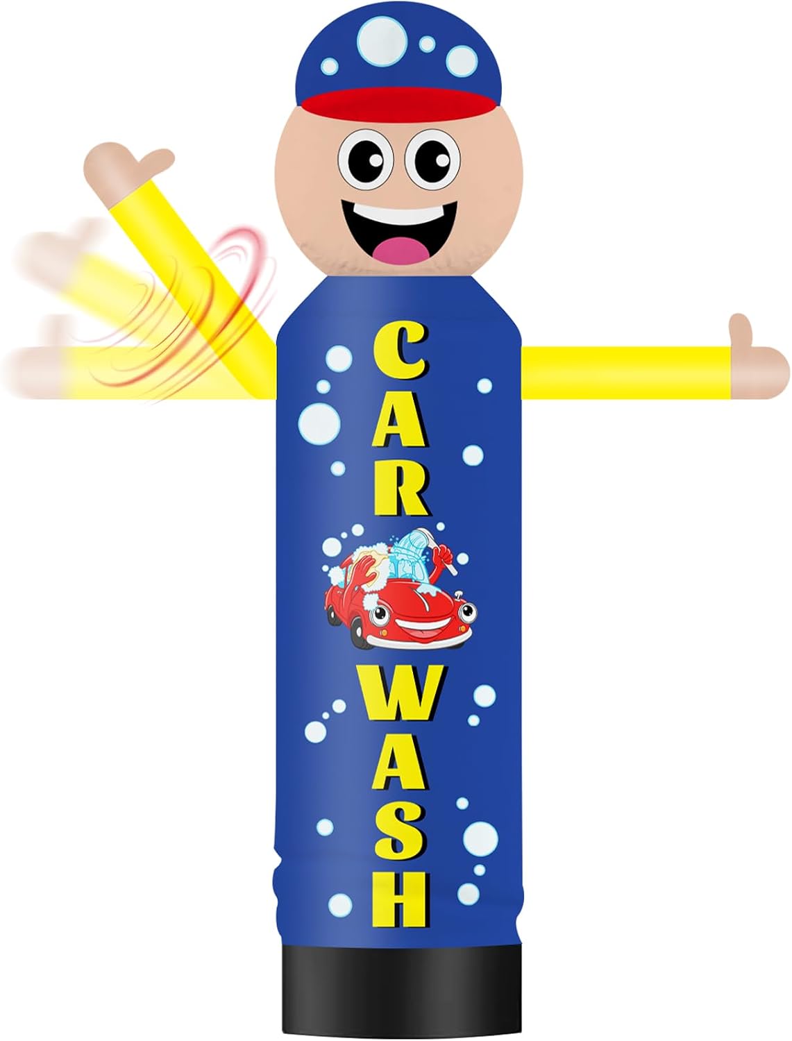 GOODENY 9FT Tall Inflatable Wavers Car Wash One-Arm Waving Tube Man (18''Diameter) Wacky Wavy Dancing Guy for