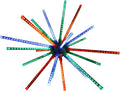 Holiday Bright Lights 28 Inch LED Meteor Burst Multicolor Starburst Indoor Outdoor Decoration