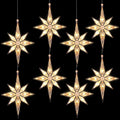 Mudder 10.8 Inch Christmas Window Star Lights Large Hanging Bethlehem Star Tree Topper Decoration Christmas