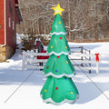Sunnydaze 9.5' Self-Inflating Towering Christmas Tree Inflatable Pre-Lit Yard Decoration with Fan Blower and